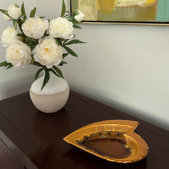 Mid Century Haeger Drip Glaze Atomic Boomerang Ashtray - Picture 5 of 5